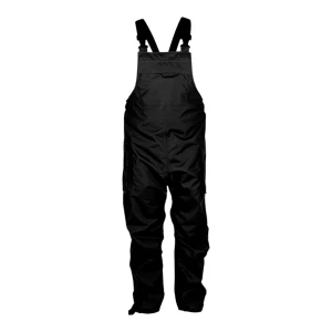 Cotte à bretelles imperméable et respirante Pros Wear modèle Aquapros 298 noir - vue de face