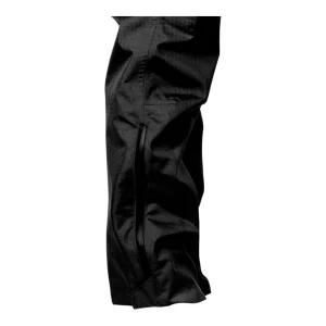 Zoom sur le bas de jambe du pantalon avec fermeture éclair étanche