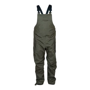 Cotte à bretelles imperméable et respirante Pros Wear modèle Aquapros 298 olive foncé - vue de face