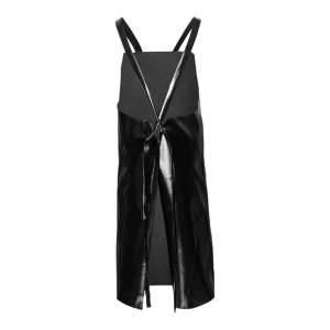 Tablier étanche noir avec sangles croisées dans le dos - vue de dos