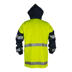 Veste de protection multirisques haute visibilité avec bandes réfléchissantes - vue de dos