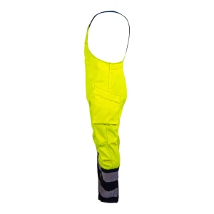 Salopette de protection multirisques haute visibilité avec poche cuisse - vue de profil
