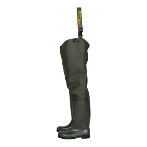 Cuissardes de sécurité étanches avec renforts aux genoux Pros Wear - vue de profil