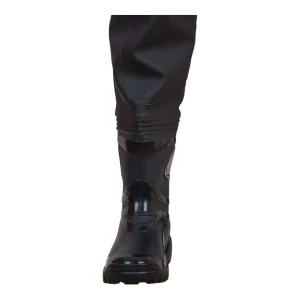 Detail of the integrated waterproof women's work boot - front view