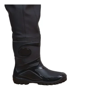 A closer look at the Pros Extreme women's black waterproof boot - side view
