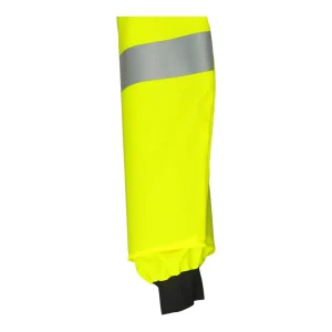 Zoom sur le manchon de protection étanche au poignet de la veste haute visibilité