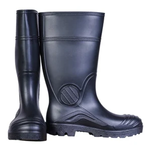 Bottes de sécurité PVC Pros Wear modèle 140P S5 noires - vue de trois quarts