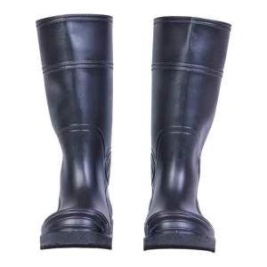 Paire de bottes de travail étanches noires S5 - vue de face