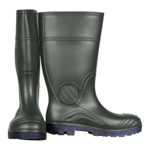 Bottes de sécurité PVC Pros Wear modèle 140P S5 olive foncé - vue de trois quarts